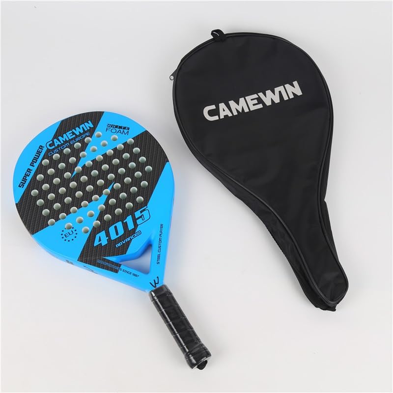 Adventure Lab Paddle Tennis Rackets with Carry Bag Made of Carbon Fiber and Grit Face with Eva Memory Foam Core - Medaid