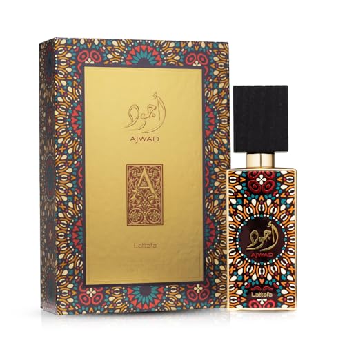 Lattafa Ajwad for Unisex Eau de Parfum Spray, 2.04 Ounce / 60 ml - Medaid International