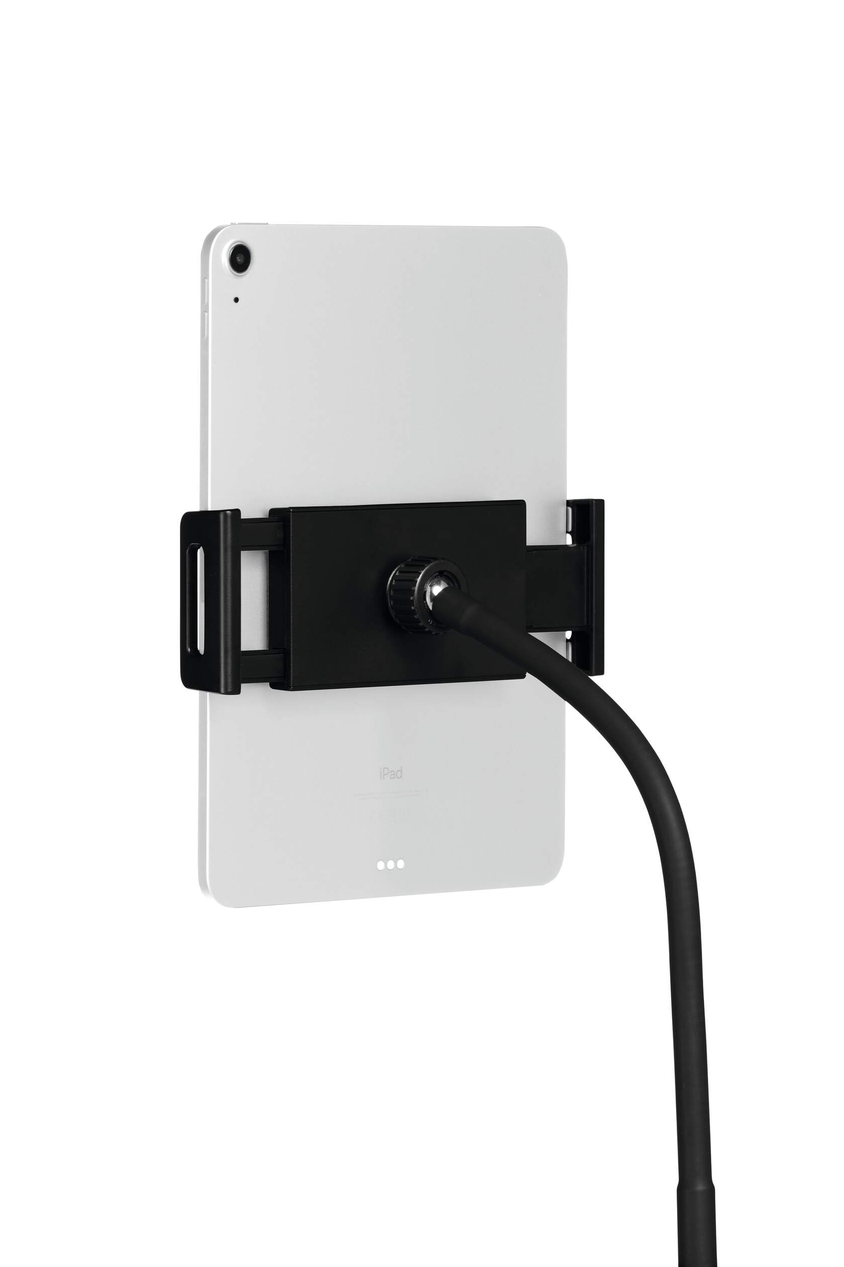 Durable Twist Tablet & Smartphone Floor Stand, Gooseneck 360 Degrees Swivel Mount & Adjustable Height - Black Tablet and Smartphone Holder - Compatible with iPhone, iPad, Android Devices, and More. - Medaid International