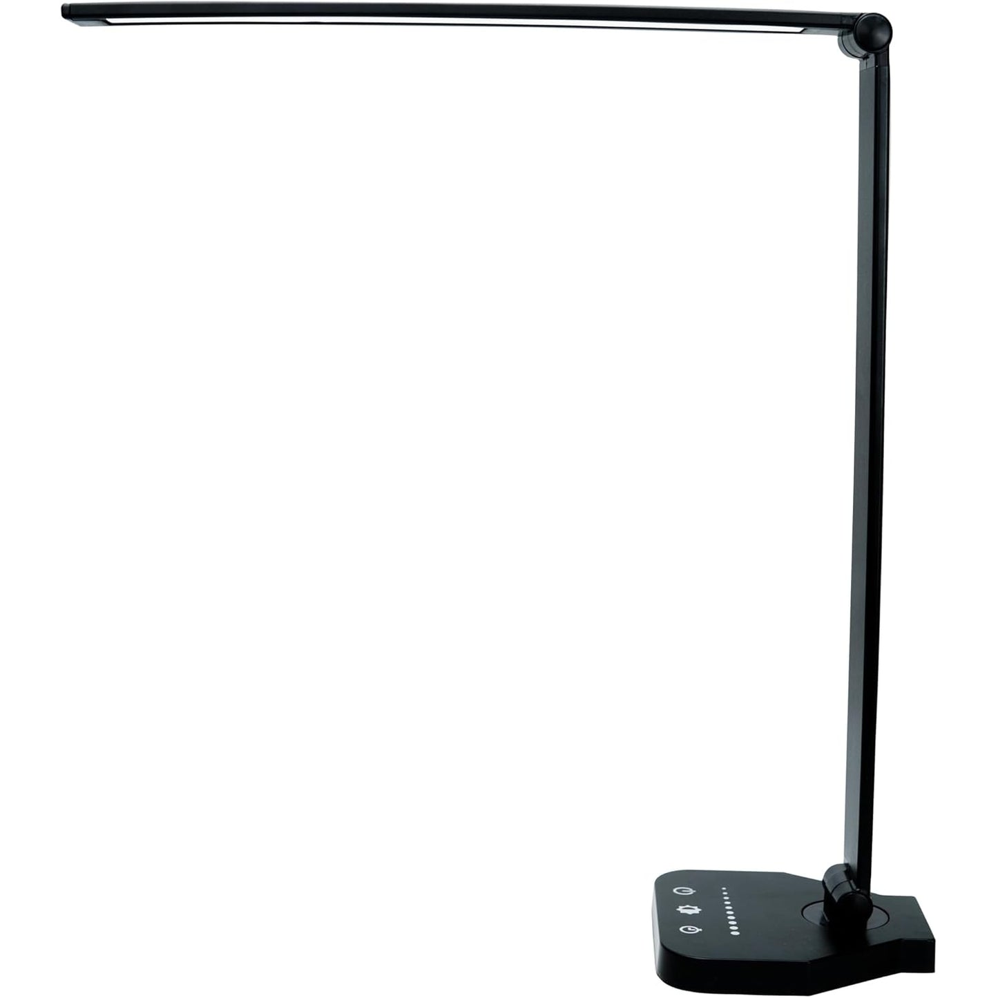 White crown LED Desk Lamp Dimmable Table Lamp Reading Lamp with USB Charging Port, 5 Lighting Modes, Sensitive Control, 30/60 Minutes Auto-Off Timer, Eye-Caring Office Lamp - Medaid International