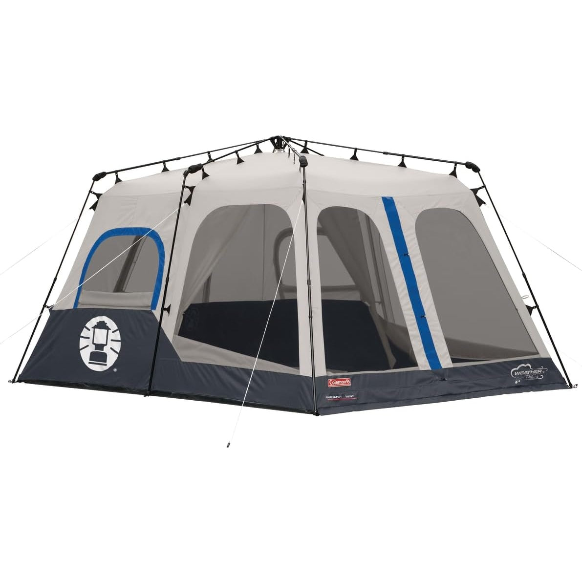 Coleman Instant Cabin Tent with 1-Minute Setup, 4/6/8/10 Person Instant Tent with Weatherproof Floor, Pre-Attached Poles, Air Vent, & Carry Bag - Medaid International