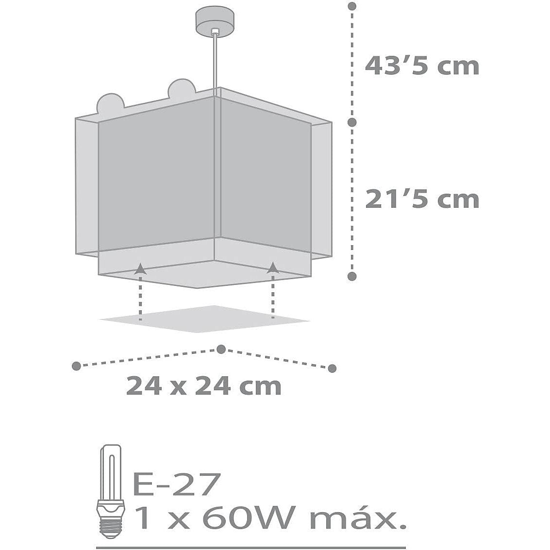 Dalber Childrens Hanging Lamp Little Teddy Pendant Light