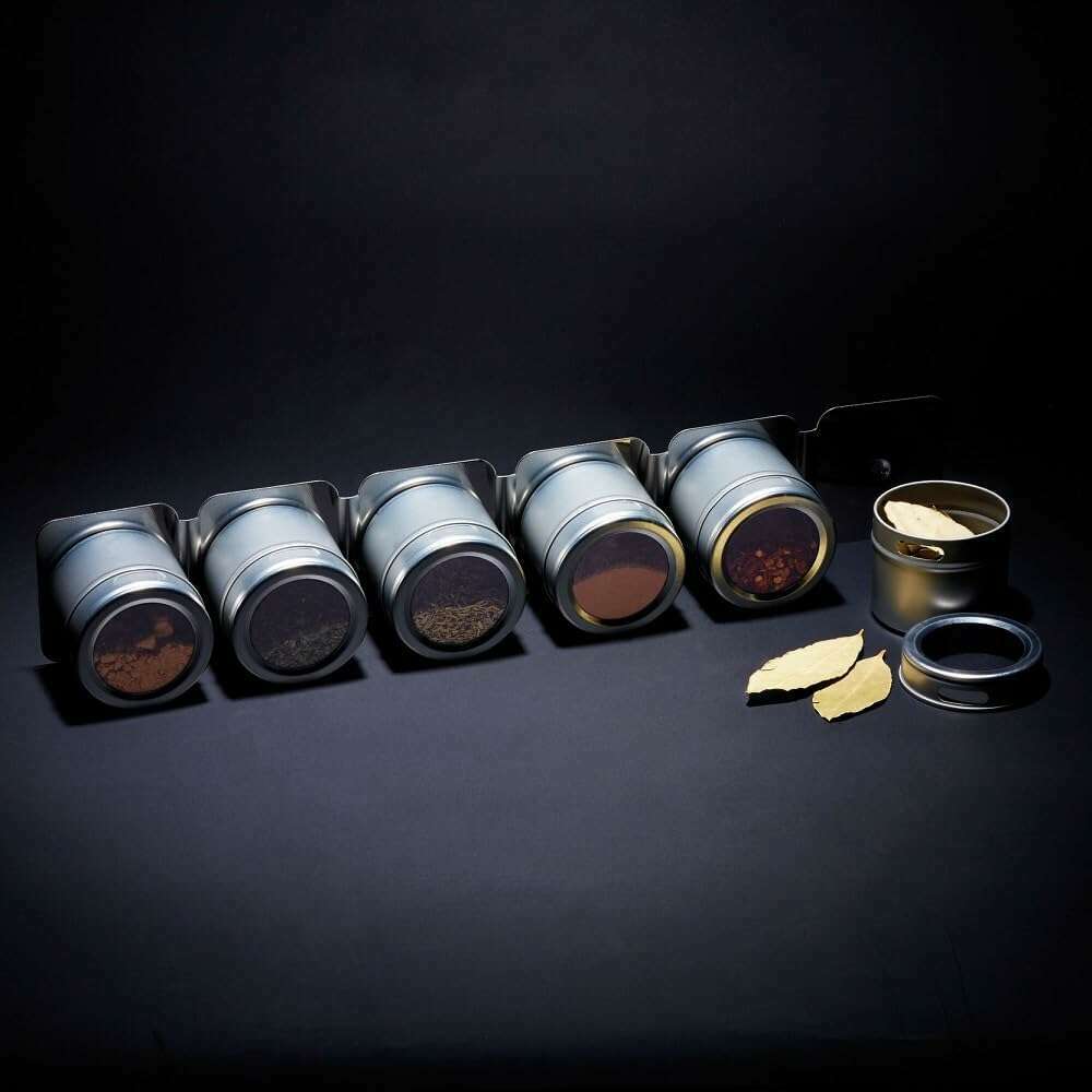 MasterClass 6 Jar Magnetic Spice Rack - Medaid International