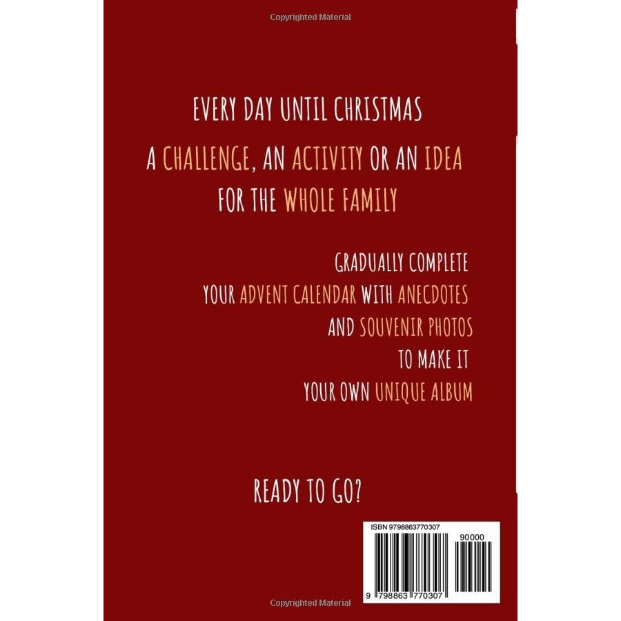 Family Advent Calendar That Turns Into An Album: Christmas Countdown Activity Book For Kids & Family including Crafts, Games, Challenges & more ideas! - Medaid International