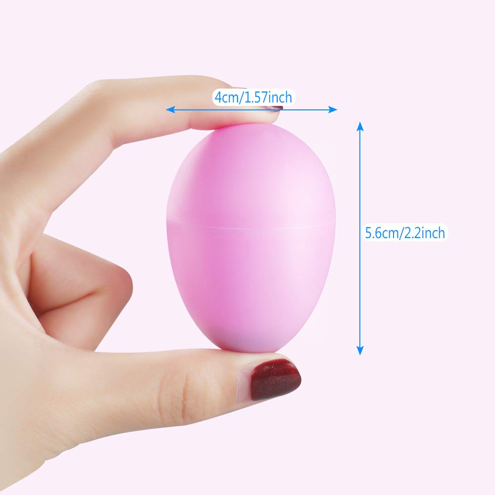 Chudian 24 Pezzi Uova Giocattolo Uova Maracas Uova Plastica Pasqua Uova Giocattolo per Bambini Uova Giocattoli Strumenti Musicali Favori Festa Forniture Musicali Giocattoli (6 Colori, 4 5,6 cm) - Medaid International