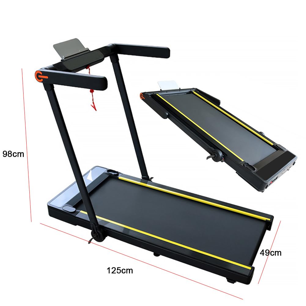 Llchaensc 2 in 1 under Desk Treadmill,Portable Folding Treadmill,Motorized Electric Walking Treadmill, Larger Running Area,Walking Pad Running Machine for Home - Medaid International