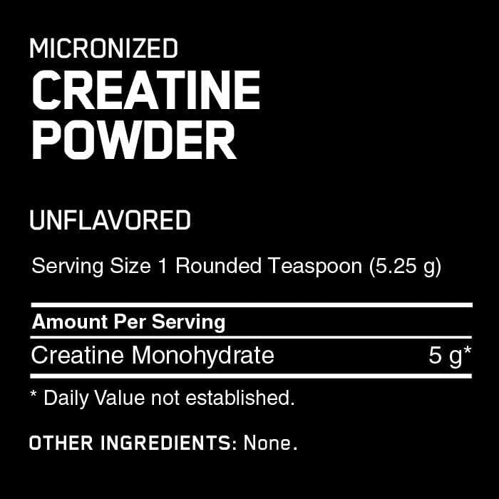 Optimum Nutrition Micronized Creatine Powder, Unflavored, 10.58 oz (300 g) - Medaid International