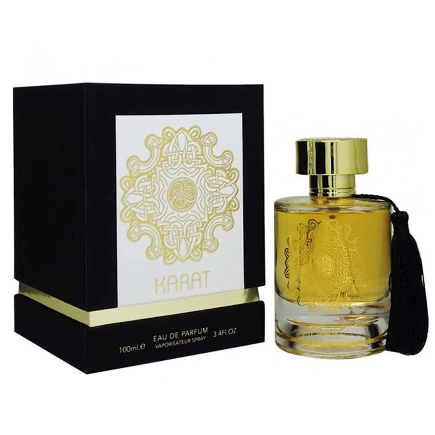 ALHAMBRA KARAT EAU DE PARFUM 100ml | LUXURY LONG LASTING FRAGRANCE | PREMIUM IMPORTED FRAGRANCE SCENT FOR MEN AND WOMEN | PERFUME GIFT SET | ALL OCCASION (Pack of 1) - Medaid International