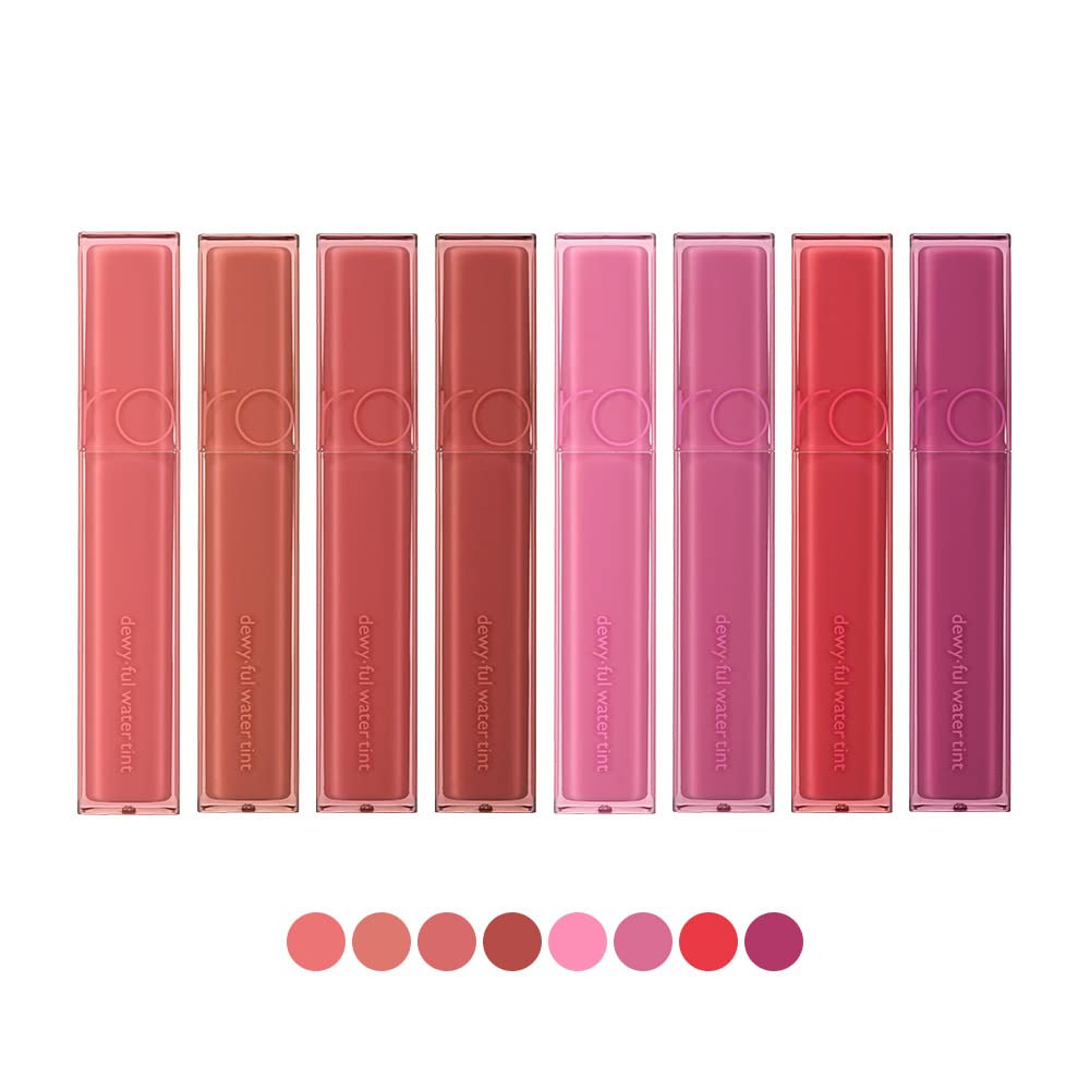 rom&nd DEWY·FUL WATER TINT 03 IF ROSE |Glossy| high pigment|moisturizing| non-sticky|Hydrated lips|colorful shades|High Shine|0.18oz - Medaid International