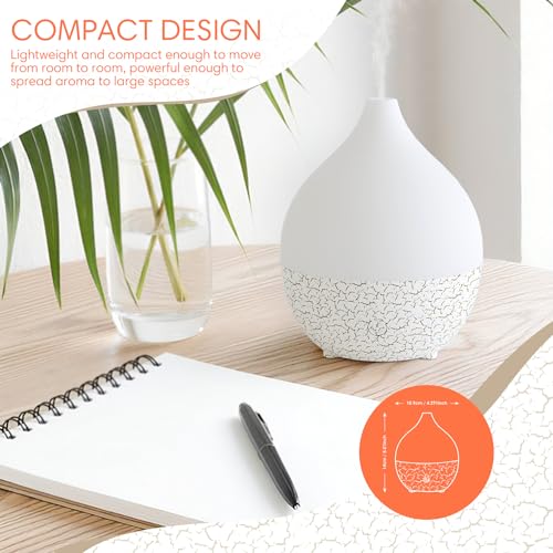 Salking - 100ml Ultrasonic Aroma Diffuser with Auto Shut Off & Warm Light