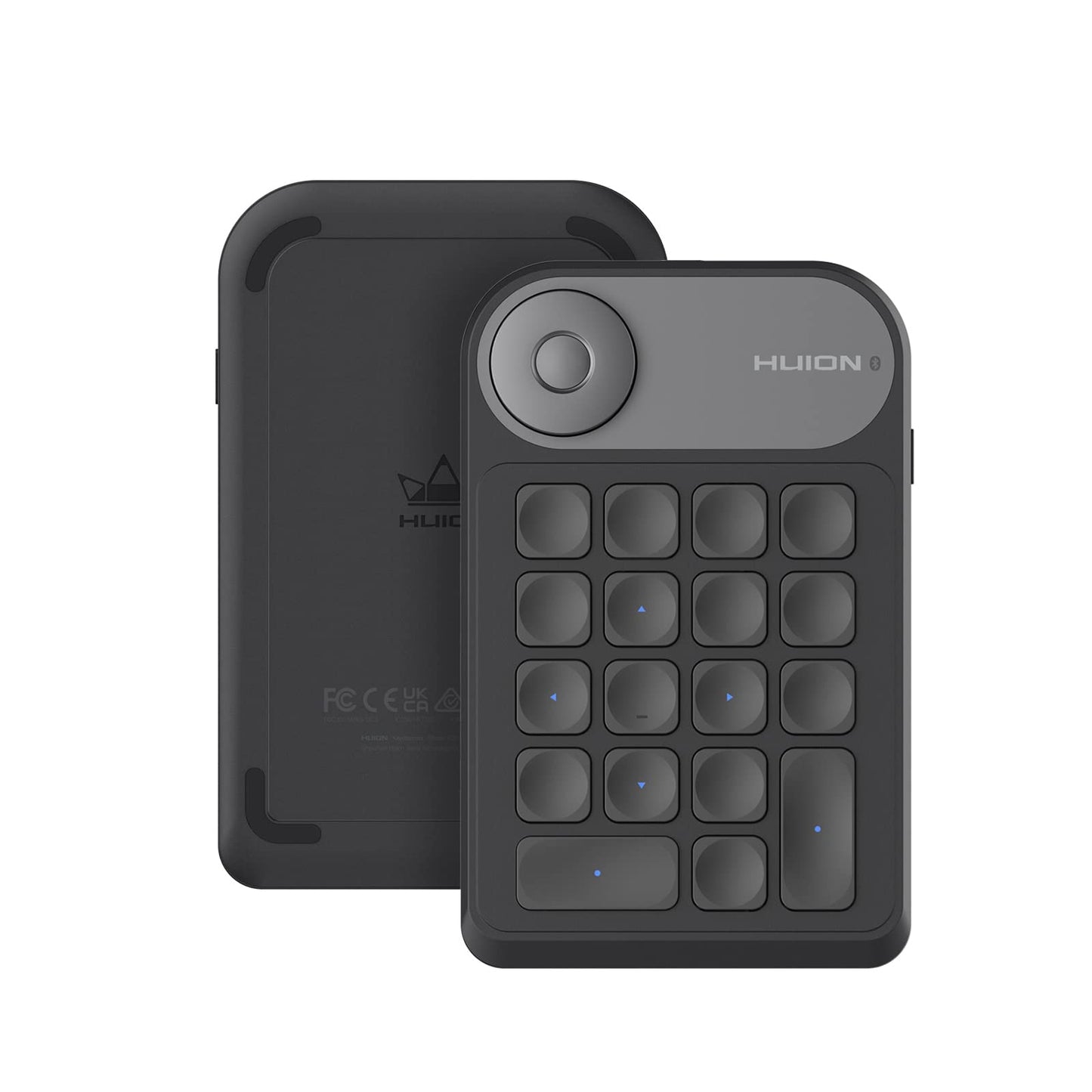 HUION Keydial Mini Bluetooth Programmable Keypad with Dial 5 Keys Anti-ghosting 18 Customized Keys, Wireless Shortcut Keyboard for Drawing Tablet, PC, MacBook, Surface Pro, Laptops - Medaid International