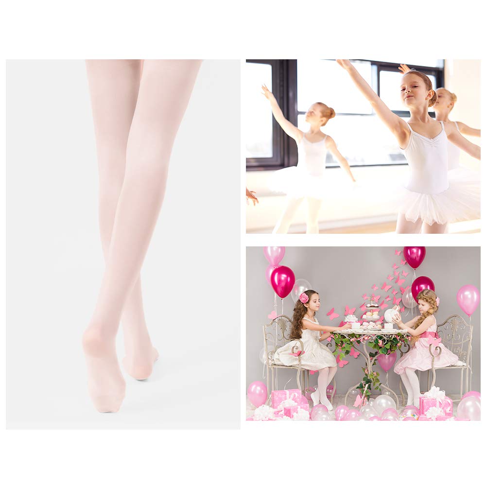 Stelle Girls Ballet Dance Students School Footed Tight (Toddler/Little Kid/Big Kid)(BP,6-8 Years) - Medaid International