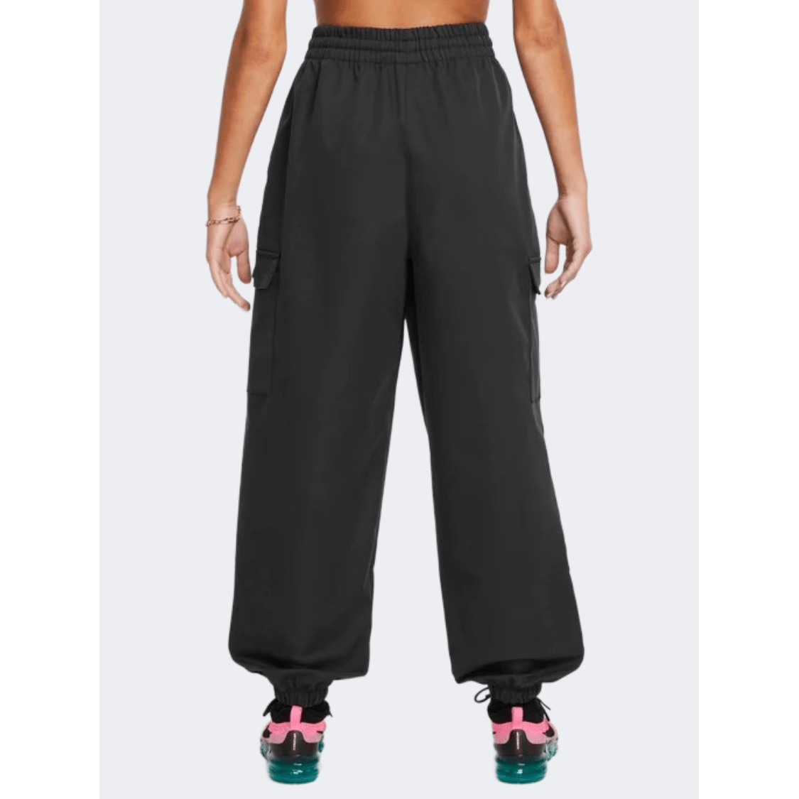 Nike Sportswear Cargo Girls Lifestyle Pant Black/White - Medaid International