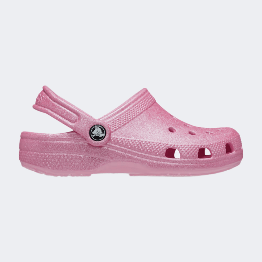Crocs Toddler Classic Glitter Infant Lifestyle Clog Pink Tweed Glitter - Medaid International