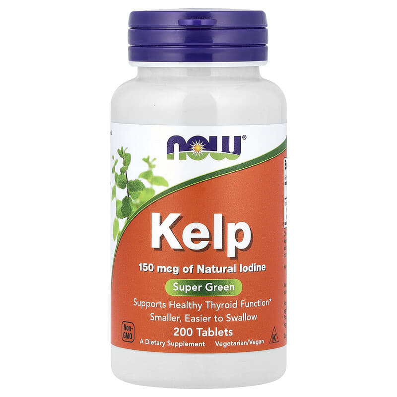 NOW Foods, Kelp, 150 mcg, 200 Tablets - Medaid