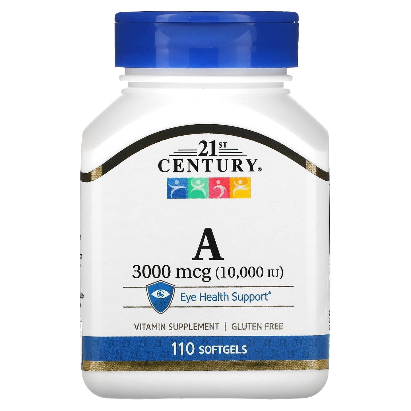21st Century, Vitamin A, 3,000 mcg (10,000 IU), 110 Softgels - Medaid
