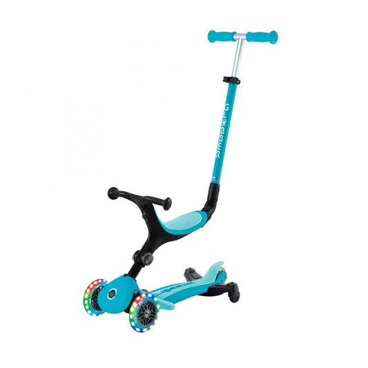 Globber Go Up Active Lights 360° Scooter Aqua Blue - Medaid International