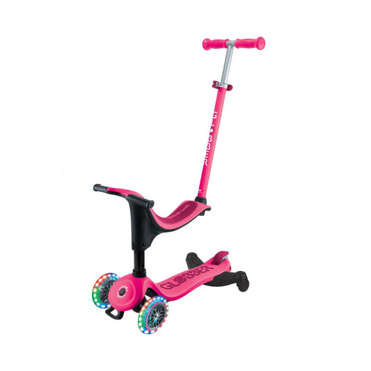 Globber GO UP SPORTY LIGHTS 360° Scooter Fuchsia - Medaid International