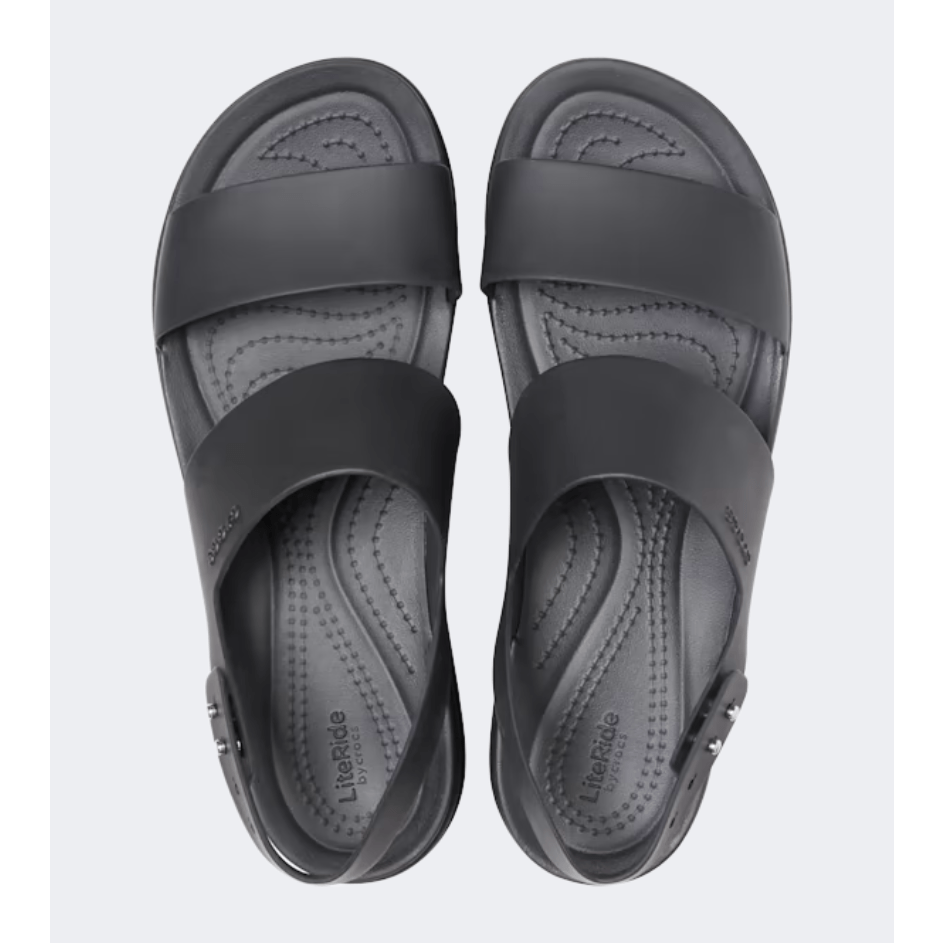 Crocs Brooklyn Low Wedge Women Lifestyle Sandal Black - Medaid International