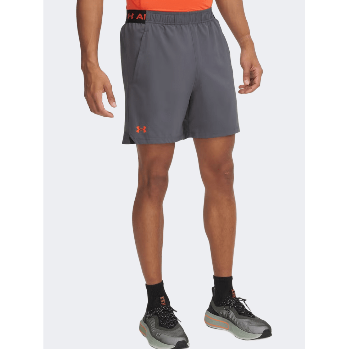 Under Armour Vanish Woven 6 Inch Men Training Short Castlerock/Fire - Medaid International
