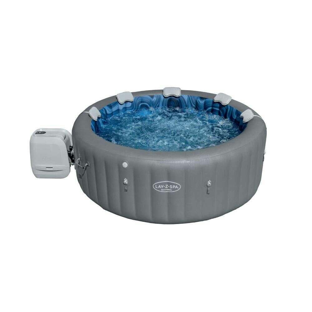 Lay-Z-Spa Santorini Hydrojet Pro 216x80cm, 6-7 Pers - Medaid International