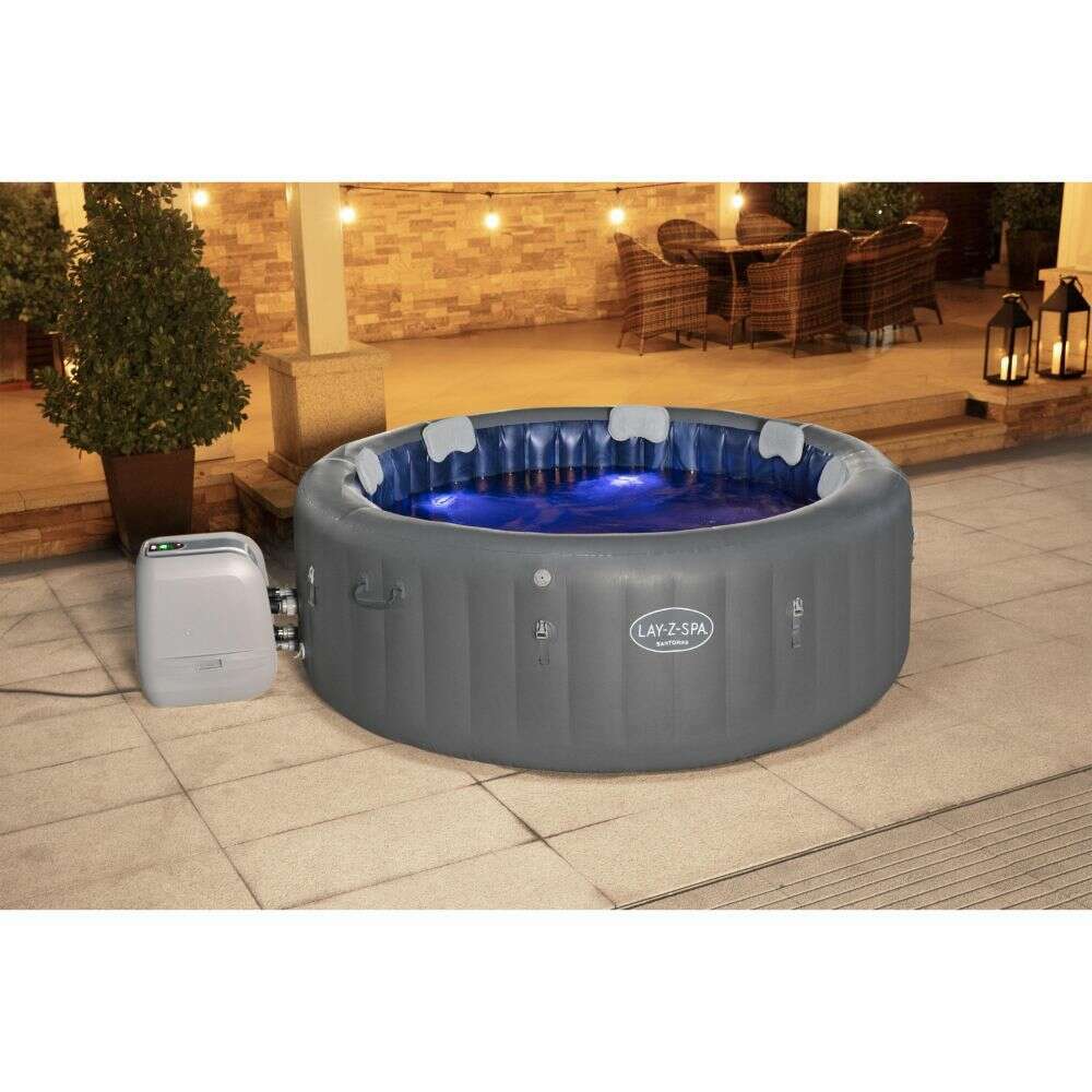 Lay-Z-Spa Santorini Hydrojet Pro 216x80cm, 6-7 Pers - Medaid International