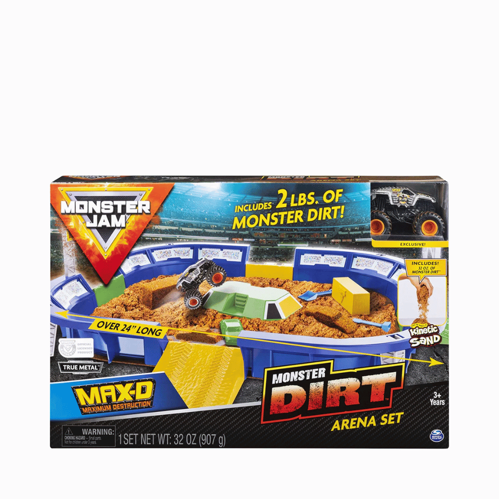 Monster Jam Kinetic Dirt Arena Playset - Medaid International
