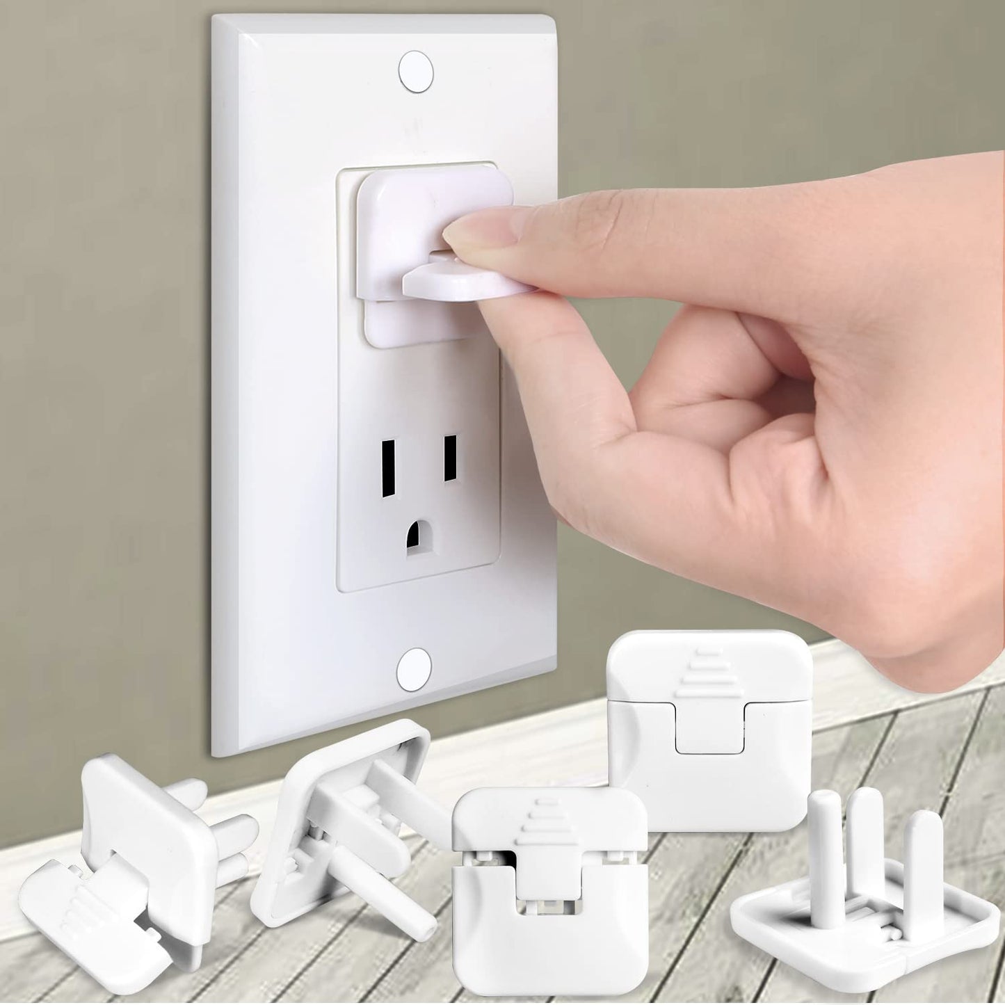 Outlet Covers Babepai 38-Pack White Child Proof Electrical Protector Safety Improved Baby Safety Plug Covers - Medaid International