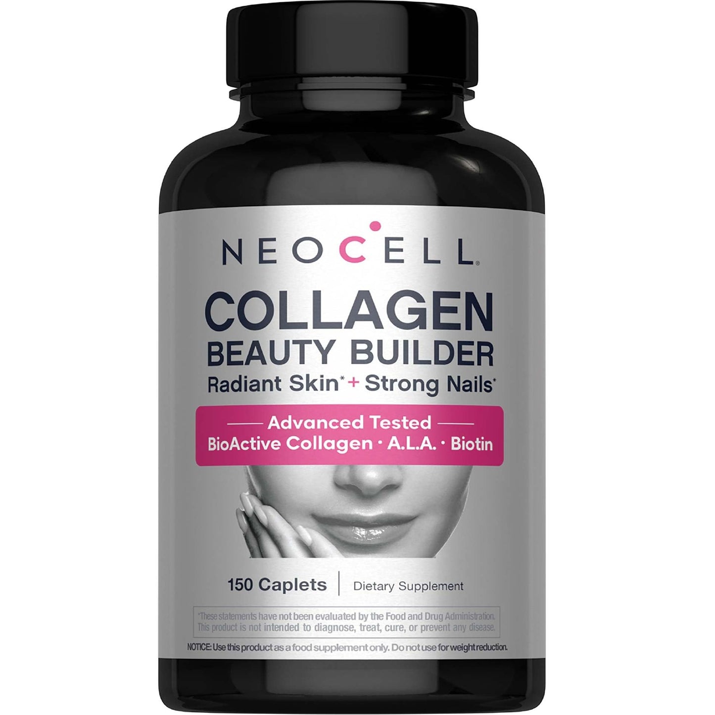 NeoCell Collagen Beauty Builder With Hyaluronic Acid and Biotin, Skin, Hair and Nails Supplement, Includes Antioxidants, Tablet, 150 Count, 1 Bottle - Medaid International