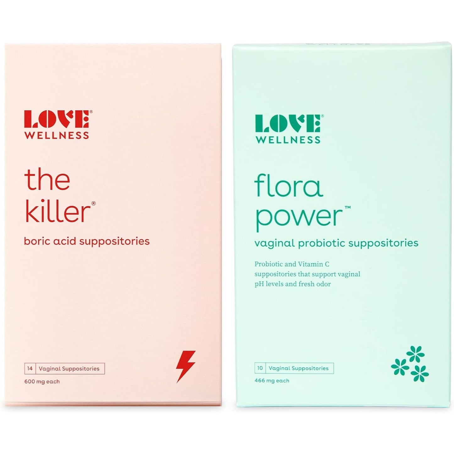 Love Wellness Boric Acid Suppositories for Women, The Killer | Vaginal Suppository for Healthy pH Balance & Odor Control | Hygiene Products for Discomfort | Intimate Feminine Health - Medaid International