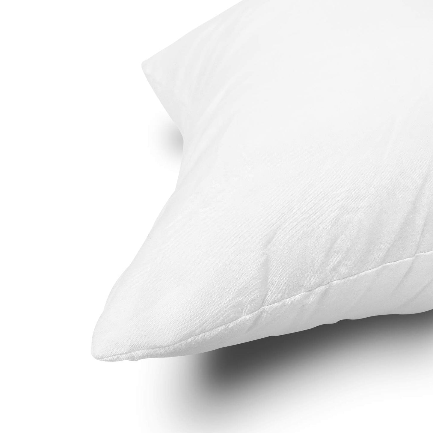 EDOW Throw Pillow Inserts, Set of 2 Lightweight Down Alternative Polyester Pillow, Couch Cushion, Sham Stuffer, Machine Washable. (White, 18x18) - Medaid International