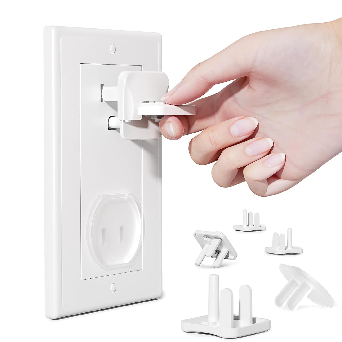 Outlet Covers Babepai 38-Pack White Child Proof Electrical Protector Safety Improved Baby Safety Plug Covers - Medaid International