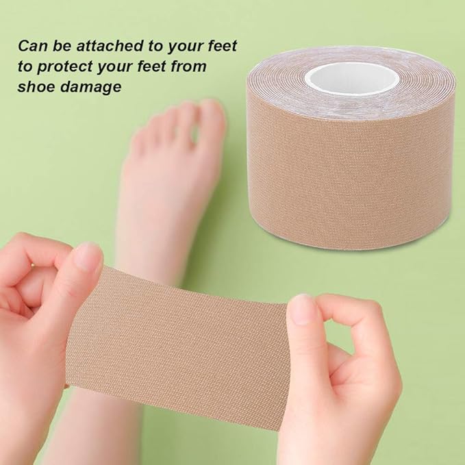 Boob tape (5 meters) - Archuu Elastic Waterproof Adhesive Nipple Paste Cover Breast Lift Tape Push-up Bra Inserts Pad (5mx6cm) - Medaid International