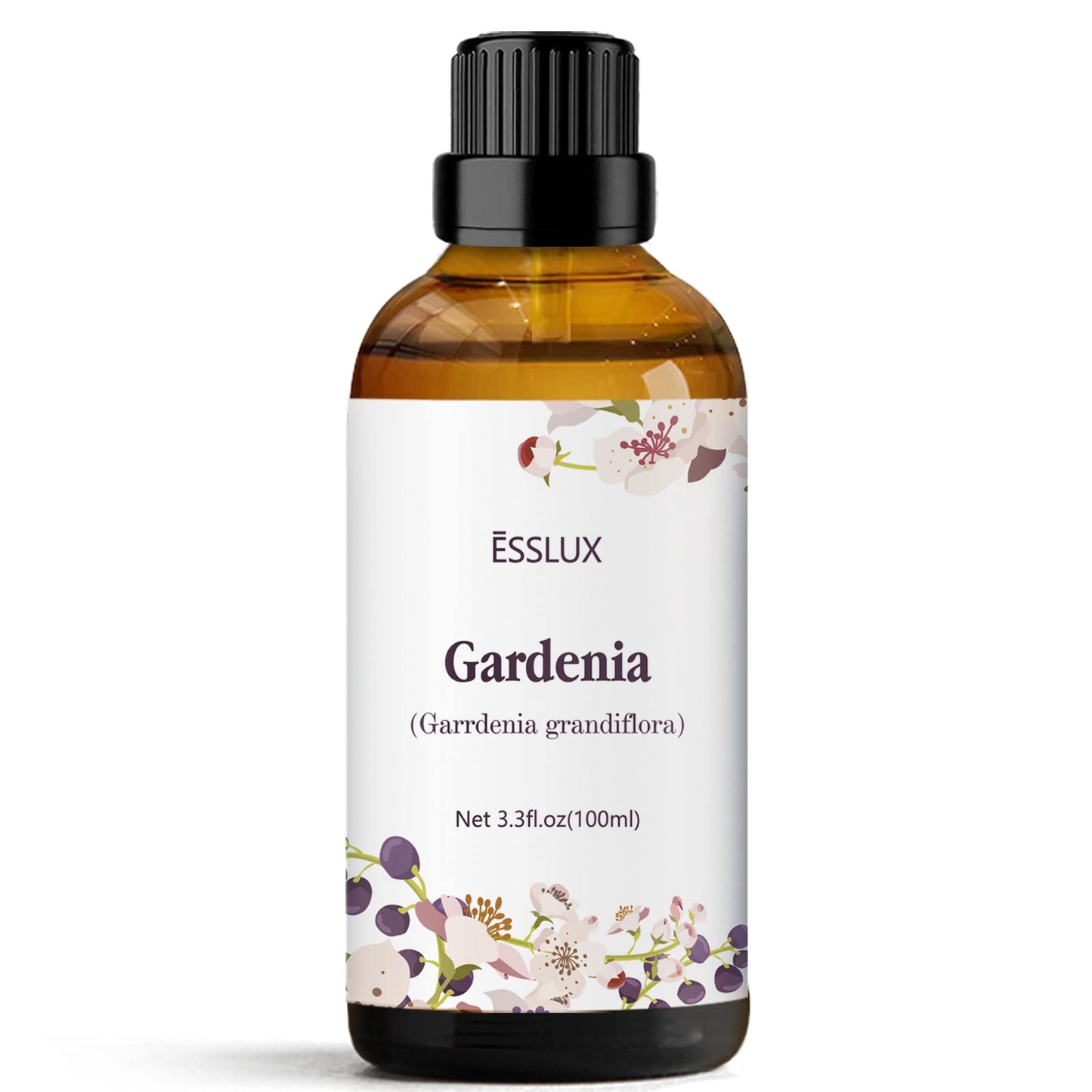 Gardenia Essential Oil 100ml (3.3 Fl Oz), ESSLUX Aromatherapy Essential Oils for Diffuser, Massage, Soap, Candle Making, Perfume - Medaid International