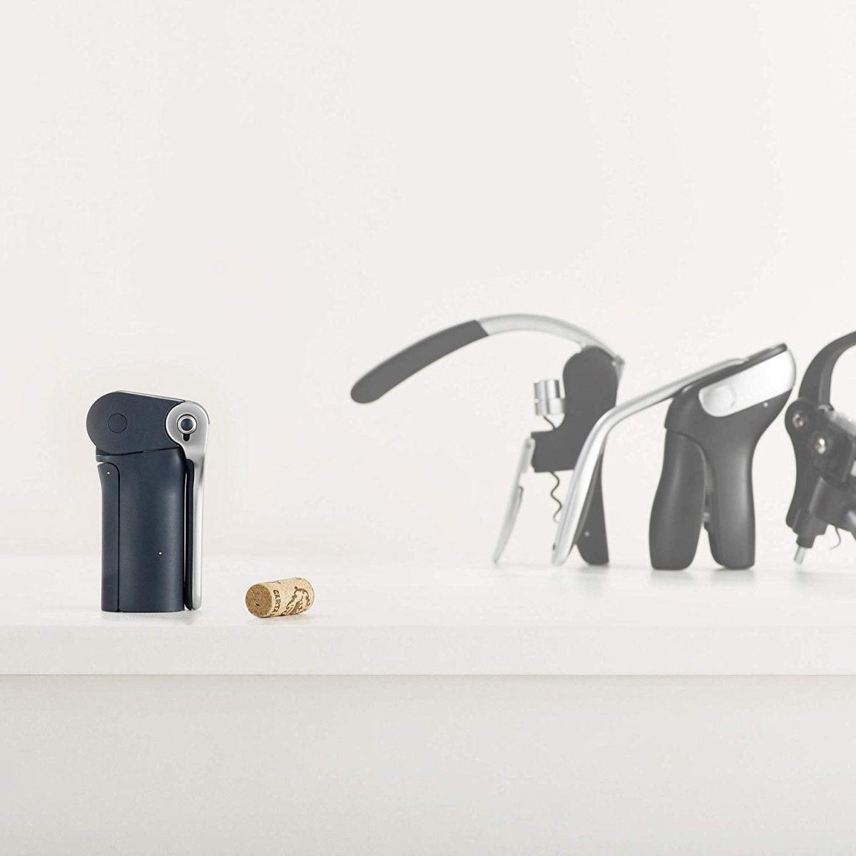 Joseph Joseph BarWise Compact Folding Lever Corkscrew Wine Opener with Foil Cutter, One-size, Blue - Medaid International