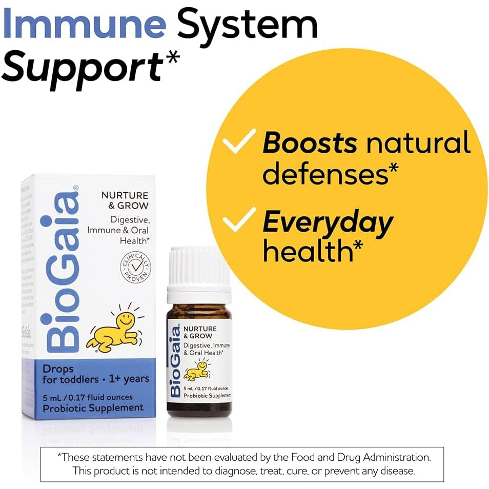 BioGaia Nurture & Grow Toddler Probiotic | Ages 1+ | 25-Day Supply - Medaid