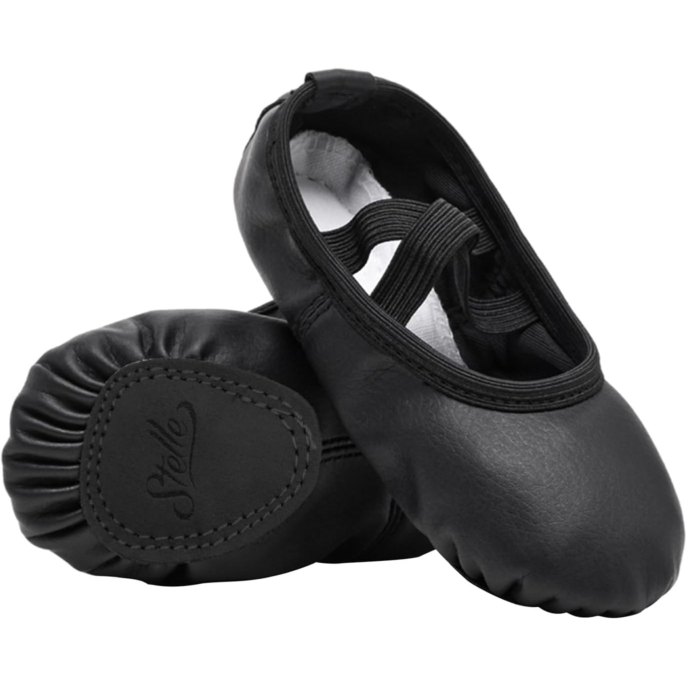 Stelle Ballet Shoes for Girls Toddler Ballet Slippers Soft Leather Boys Dance Shoes for Toddler/Little Kid/Big Kid - Medaid International