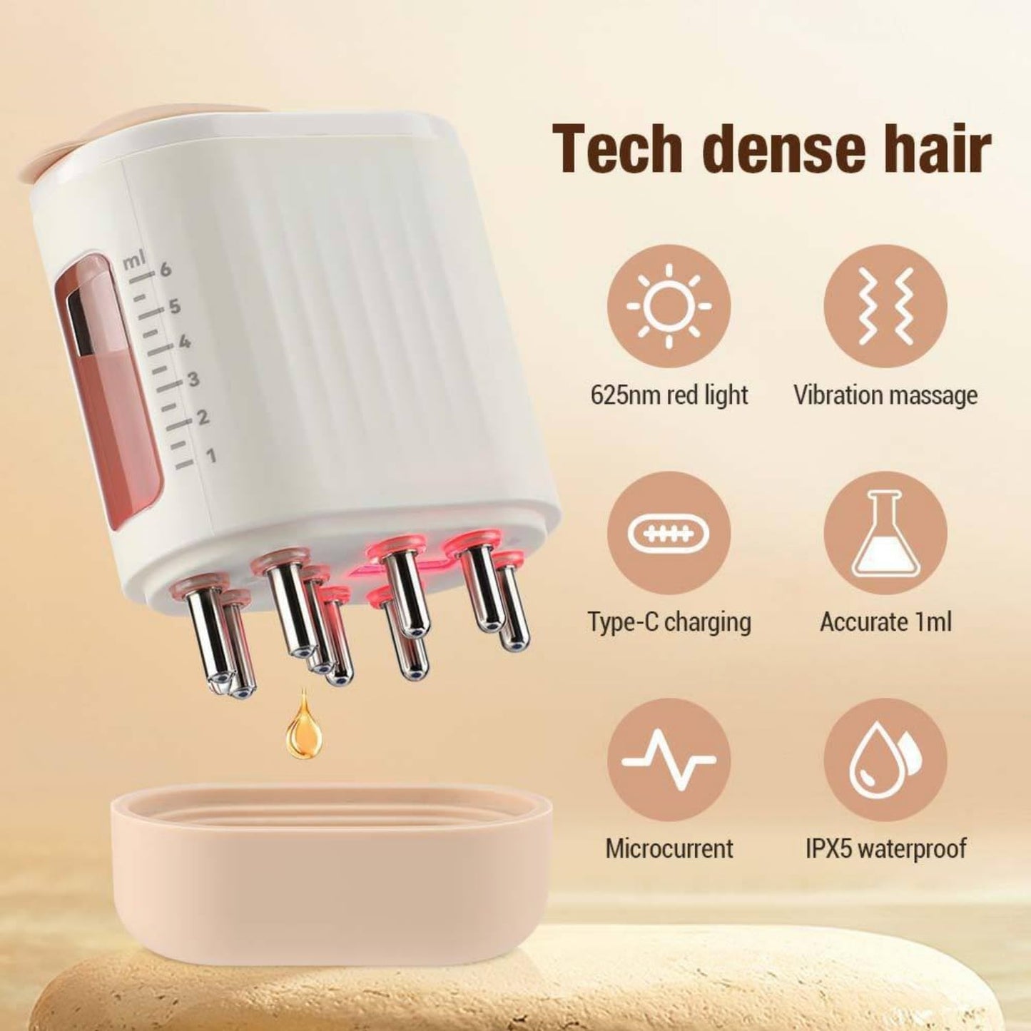 Electric Hair Oil Applicator for Hair Growth – 2 in 1 Hair Oiling Applicator, Follicle Activator 3.0 for Women, Follicle Activator 3.0 - Medaid International
