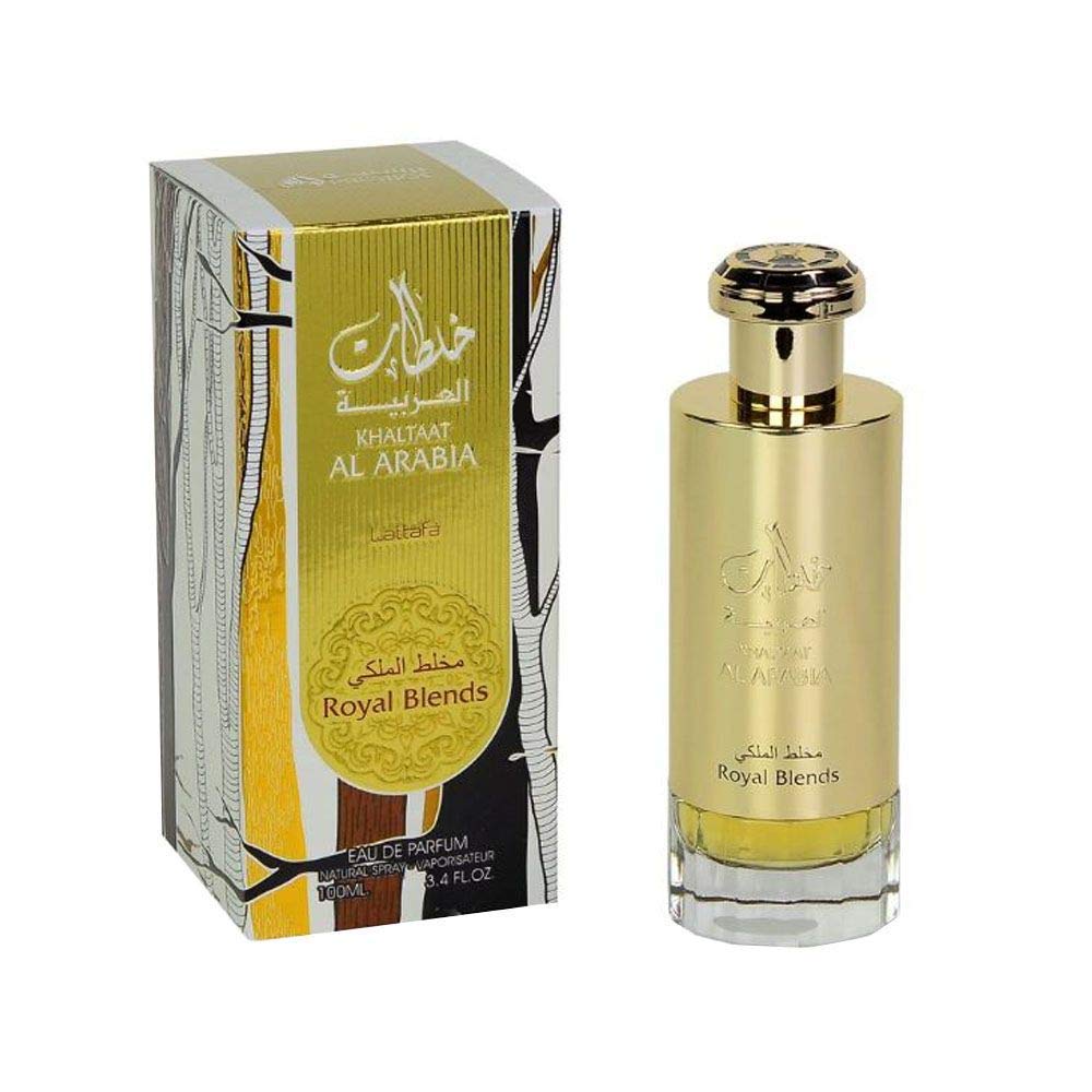Khaltaat Al Arabia Royal Blends 100ml by Lattafa Fruity Spicy Woody Spray - Medaid International