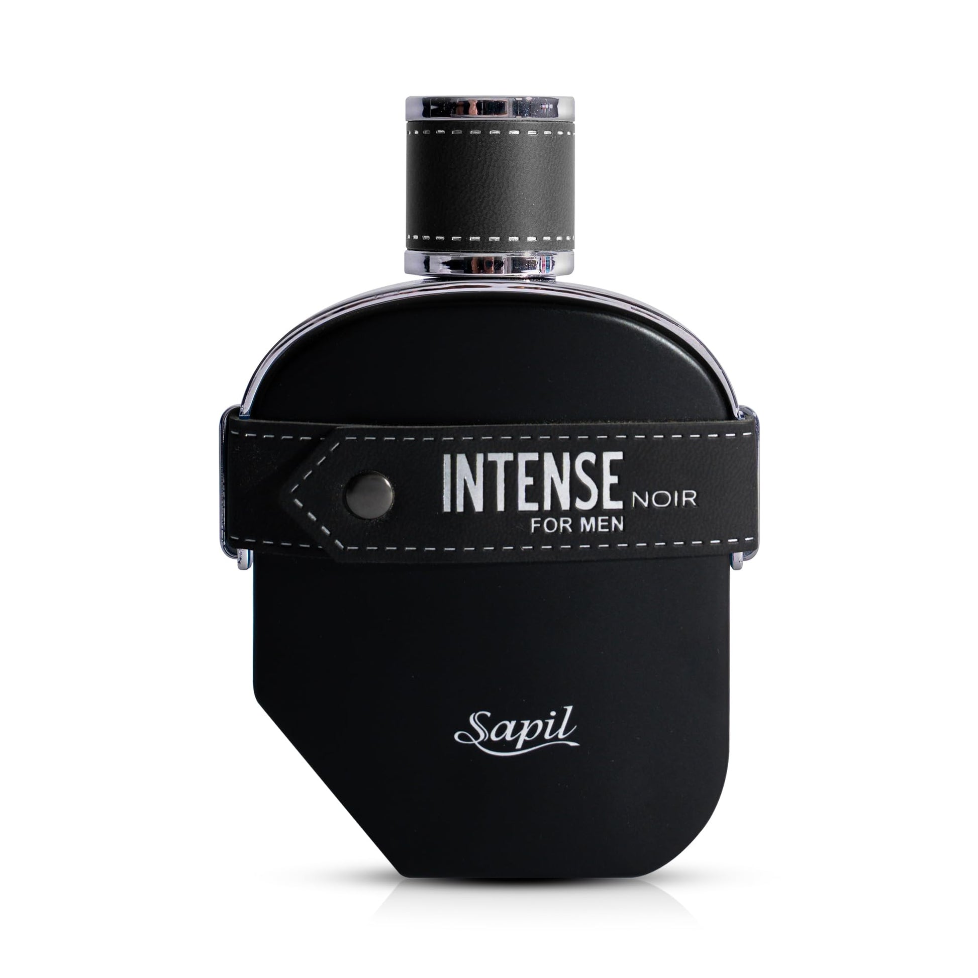 Sapil Intense Noir Eau de Parfum for Men – Long-Lasting Masculine Perfume with Amber, Leather, Patchouli & Musk – Bold Scent with Citrus Notes – 100ml - Medaid International