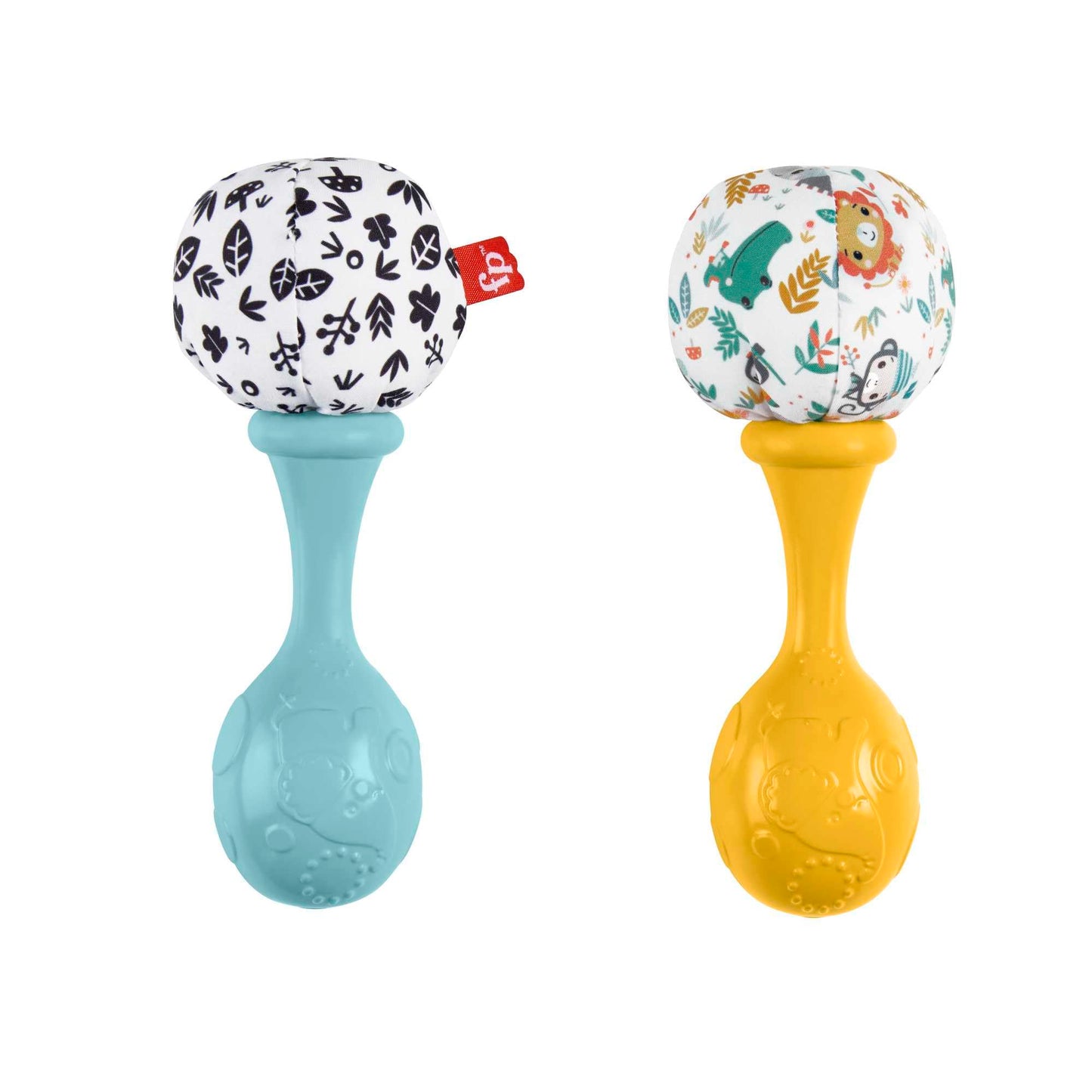 Fisher-Price Rattle ‘n Rock Maracas Baby Rattle Sensory Toys for Newborn Babies Ages 3 Months and Older, HMF34 - Medaid International