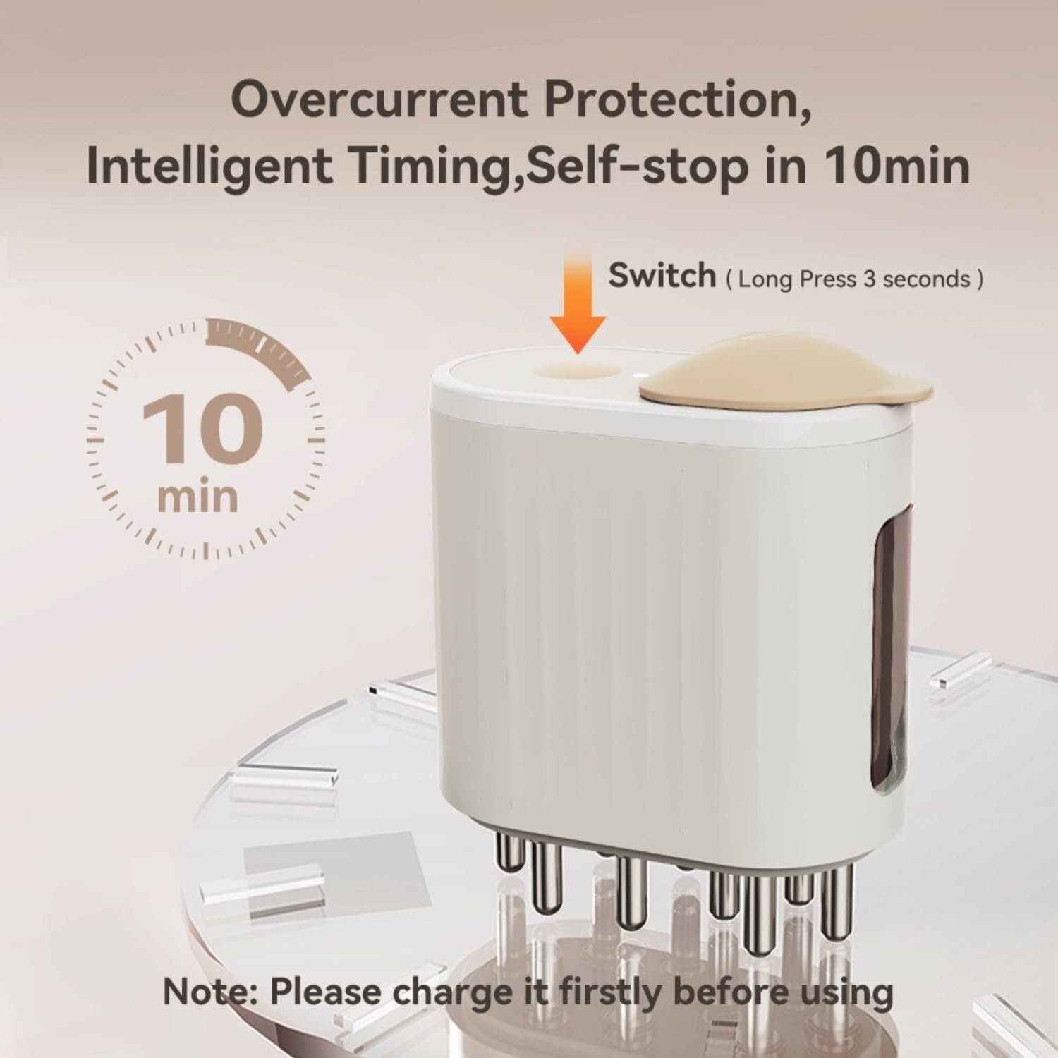 Electric Hair Oil Applicator for Hair Growth, Follicle Activator 3.0, Follicle Activator 3.0 for Women, 2 in 1 Hair Oiling Applicator - Medaid International