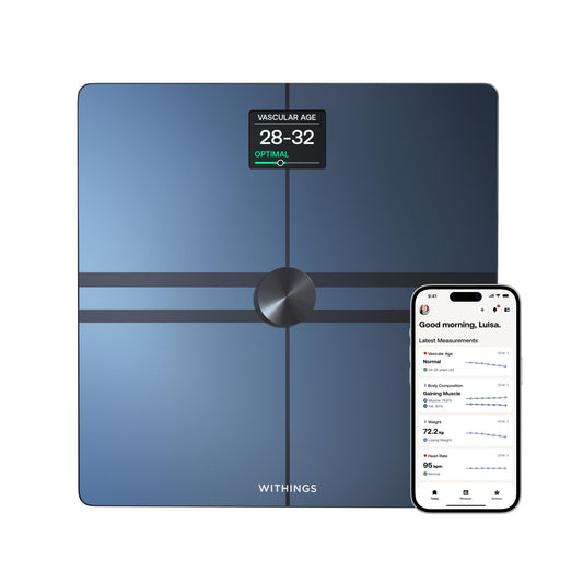 WITHINGS Body Comp - Scale for Body Weight and Complete Body Analysis, Wi-Fi & Bluetooth, Baby Digital Scale, Accurate Visceral Fat, Heart Health, Scales Compatible with Apple, FSA/HSA - Medaid International