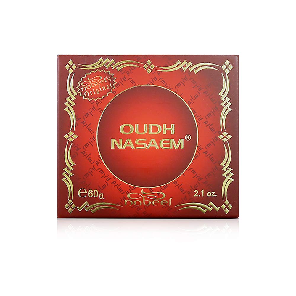 Oudh Nasaem 60gm | 1 Pack | Bakhoor بخور | Beautiful Ever-Lasting Fragrance Evoking Aroma from The East | by Nabeel Perfumes - Medaid International