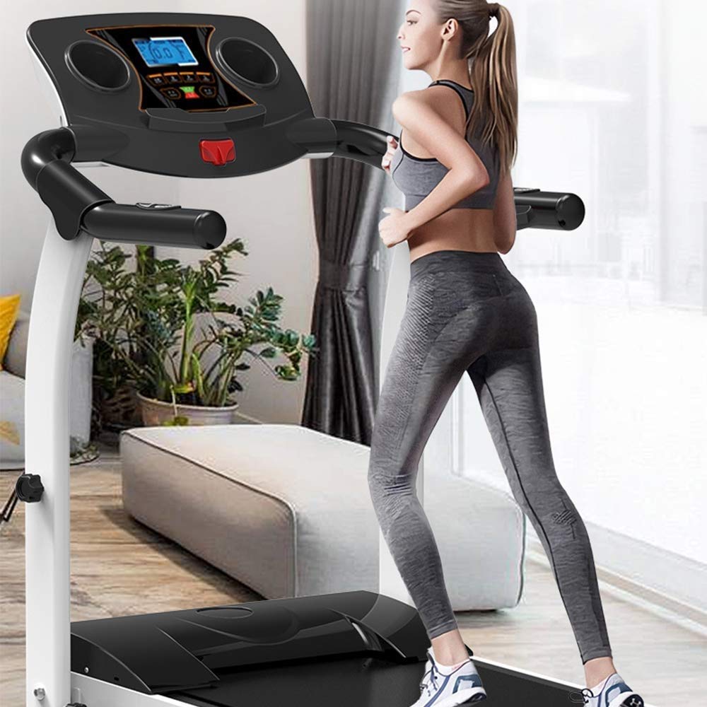 Under Desk Folding Treadmill Electric Motorized Portable Pad Treadmills Walking Jogging Running Exercise Fitness Machine for Home Gym Office - Medaid International