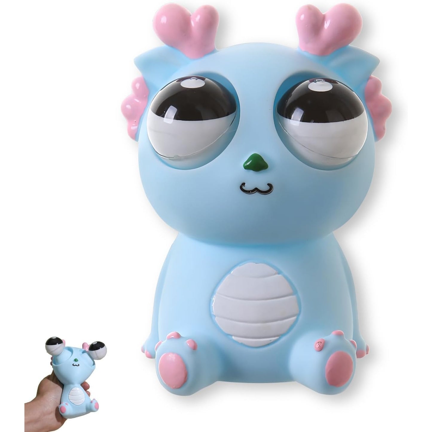 Montchi Green Bug Squeeze Toys, Funny Grass Eyes Popping Out Toys, Kids Sensory Fidget Toys, Eyeball Bouncing Toys, Fidget Slug Pop-it Toys for Toddlers Kids Adults Autism and ADHD - Medaid International