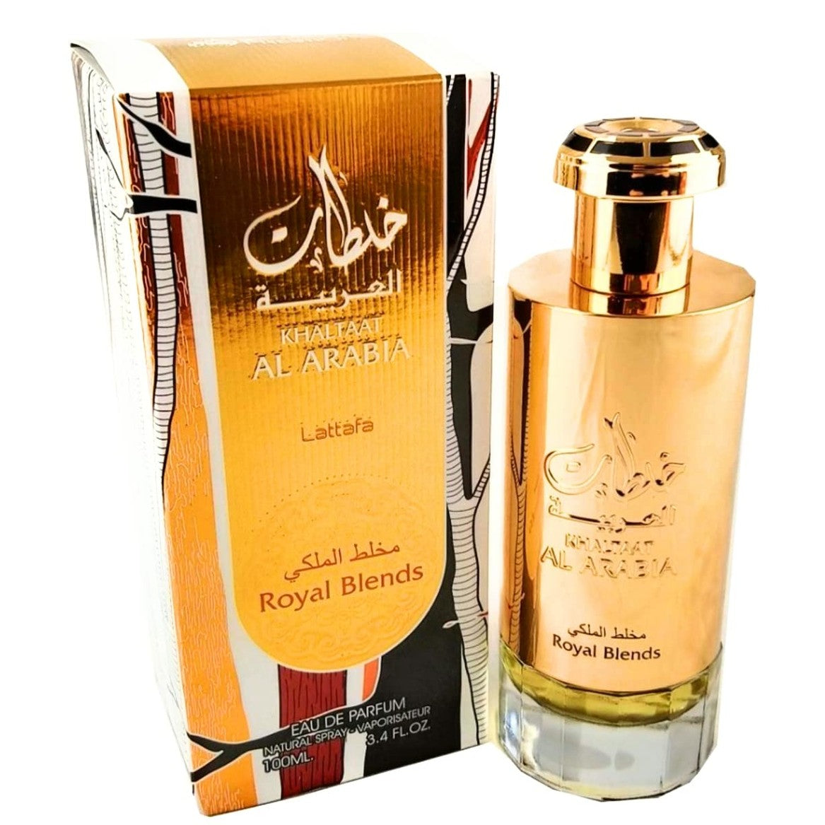 Lattafa Prestige Khaltat Al Arabia for Unisex Eau de Parfum Spray, 3.4 Ounce - Medaid International