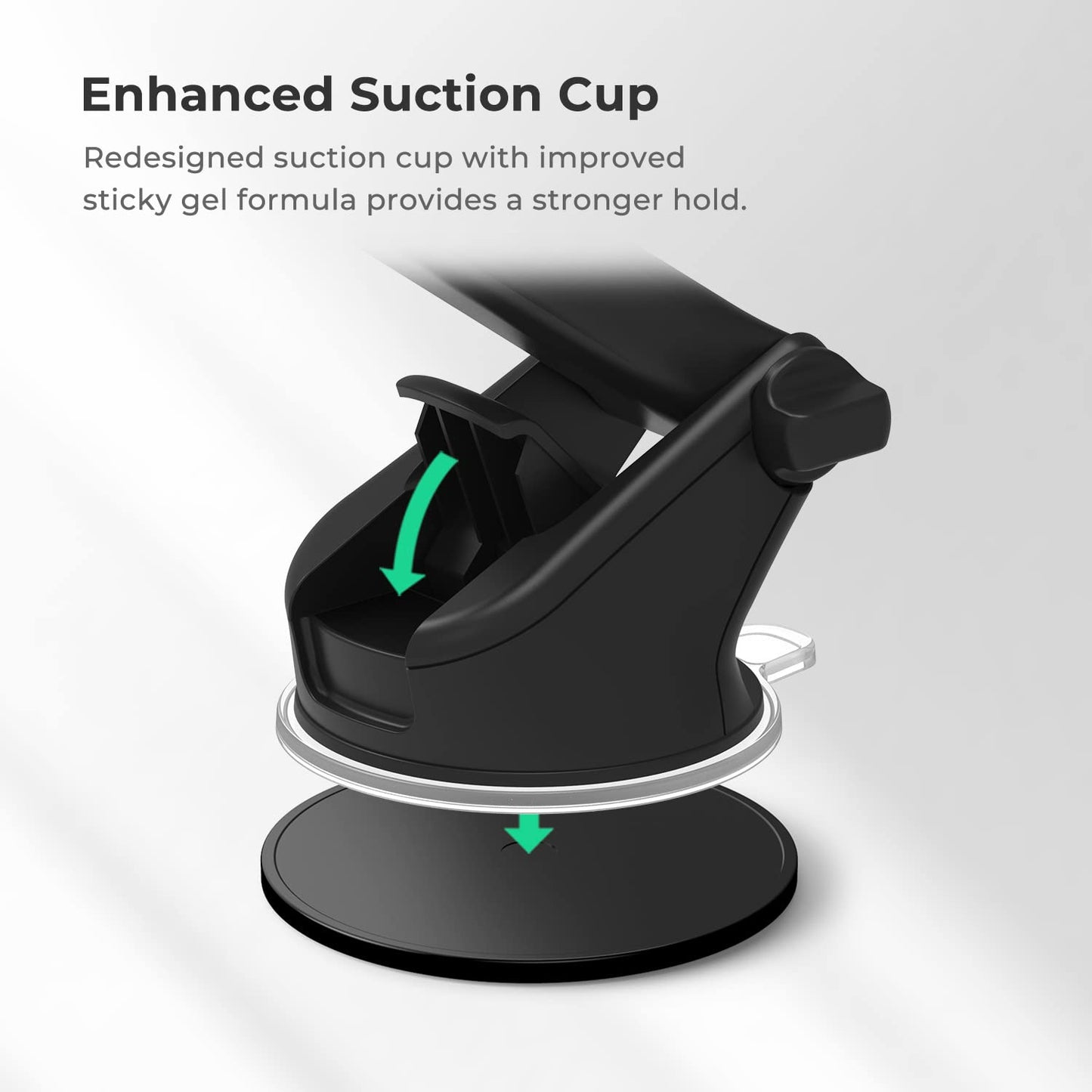 iOttie Easy One Touch Signature Dashboard & Windshield Universal Car Mount Phone Holder Desk Stand with Suction Cup Base and Telescopic Arm for iPhone, Samsung, Google, More Smartphones - Medaid International