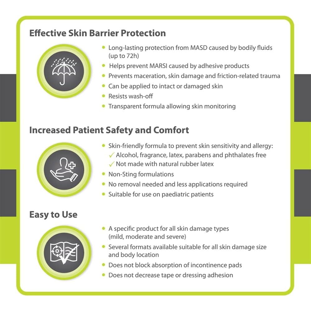 Medi Derma-S Barrier Cream Tube 90g for Gentle Barrier Protection on Intact Skin or for Mild Skin Damage-for Use During Episodes of Incontinence - Medaid International