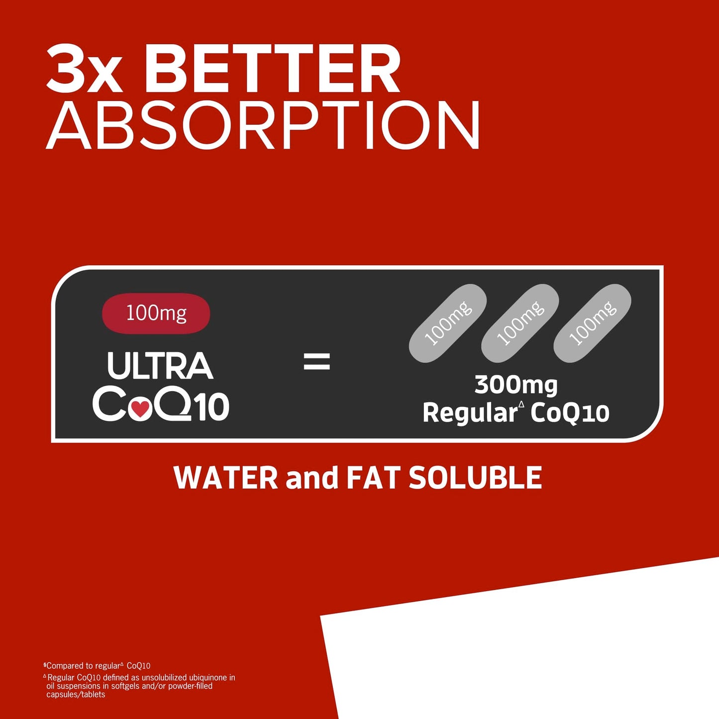 Qunol Ultra CoQ10 100mg Softgels- 3x Better Absorption, Antioxidant for Heart Health & Energy Production, Coenzyme Q10 Vitamins and Supplements, 3 Month Supply, 90 Count - Medaid International